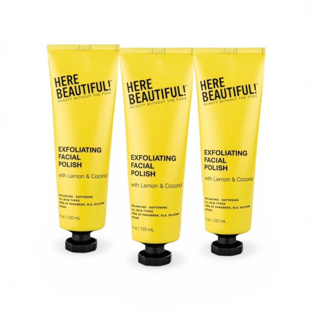 Bundle of 3 Here Beautiful! Exfoliating Facial Polish NIP